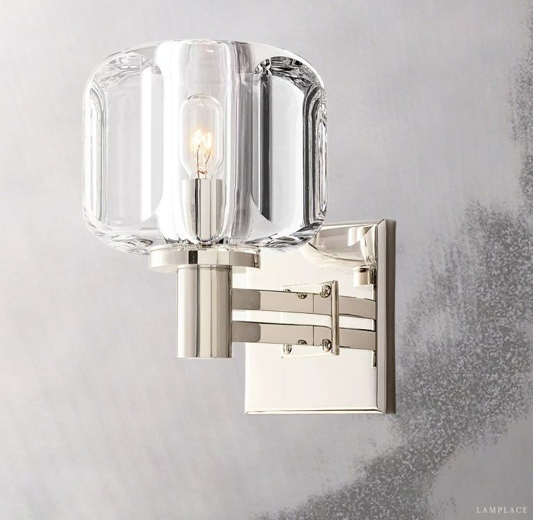 Demaret Sculpted Crystal Wall Sconce