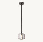 Demaret Sculpted Crystal Pendant Light