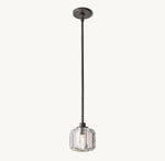 Demaret Sculpted Crystal Pendant Light