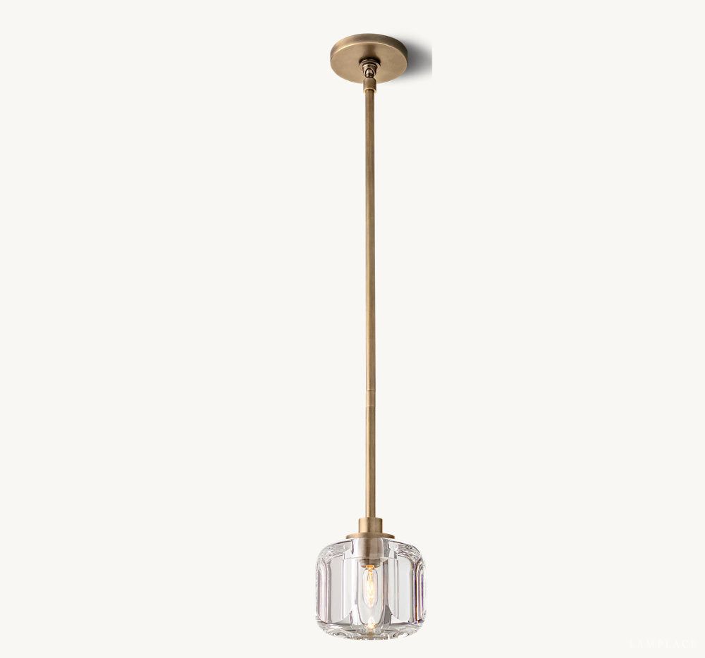 Demaret Sculpted Crystal Pendant Light