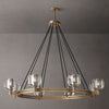 Demaret Sculpted Crystal Round Chandelier 48"