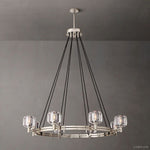 Demaret Sculpted Crystal Round Chandelier 48"