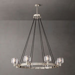 Demaret Sculpted Crystal Round Chandelier 48"