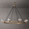 Demaret Sculpted Crystal Round Chandelier 60"