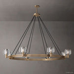 Demaret Sculpted Crystal Round Chandelier 60"