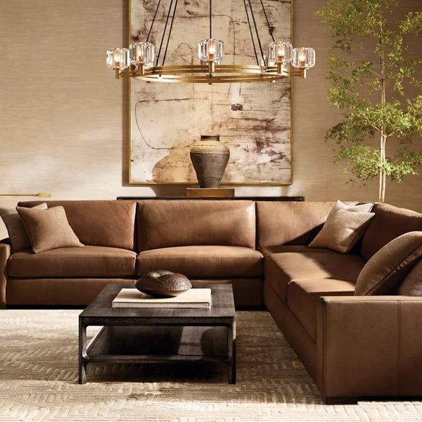 Demaret Sculpted Crystal Round Chandelier 60"