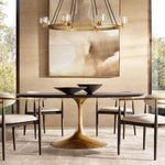 Demaret Sculpted Crystal Round Chandelier 60"