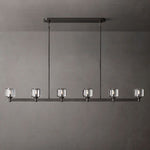 Demaret Sculpted Crystal Linear Chandelier 72"