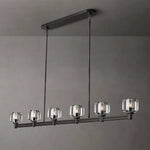 Demaret Sculpted Crystal Linear Chandelier 72"