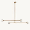 Demaret Sculpted Crystal Mobile Linear Chandelier 72"
