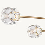 Demaret Sculpted Crystal Mobile Linear Chandelier 54"