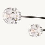 Demaret Sculpted Crystal Mobile Linear Chandelier 72"