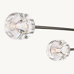Demaret Sculpted Crystal Mobile Linear Chandelier 72"