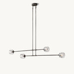 Demaret Sculpted Crystal Mobile Linear Chandelier 54"