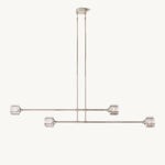 Demaret Sculpted Crystal Mobile Linear Chandelier 72"