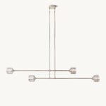 Demaret Sculpted Crystal Mobile Linear Chandelier 72"