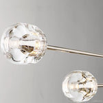 Demaret Sculpted Crystal Mobile Linear Chandelier 54"