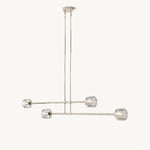 Demaret Sculpted Crystal Mobile Linear Chandelier 54"