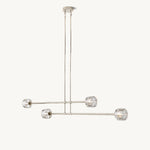 Demaret Sculpted Crystal Mobile Linear Chandelier 72"
