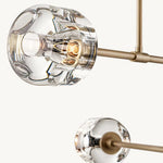Demaret Sculpted Crystal Mobile Round Chandelier 48"