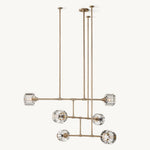 Demaret Sculpted Crystal Mobile Round Chandelier 48"