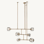 Demaret Sculpted Crystal Mobile Round Chandelier 48"