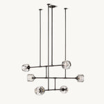 Demaret Sculpted Crystal Mobile Round Chandelier 48"
