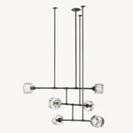 Demaret Sculpted Crystal Mobile Round Chandelier 48"