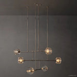 Demaret Sculpted Crystal Mobile Round Chandelier 48"
