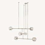 Demaret Sculpted Crystal Mobile Round Chandelier 48"