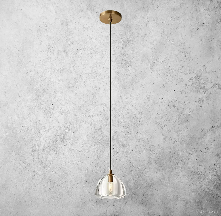 Hemisphere Delicate Crystal Pendant Light