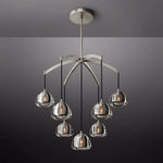 Hemisphere Delicate Crystal Round Chandelier 36"