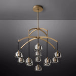 Hemisphere Delicate Crystal Round Chandelier 48"