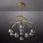 Hemisphere Delicate Crystal Round Chandelier 48"