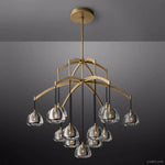 Hemisphere Delicate Crystal Round Chandelier 48"