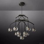 Hemisphere Delicate Crystal Round Chandelier 48"