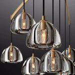 Hemisphere Delicate Crystal Round Chandelier 48"
