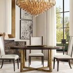 Chiara Murano Glass Tiered Round Chandelier 62"