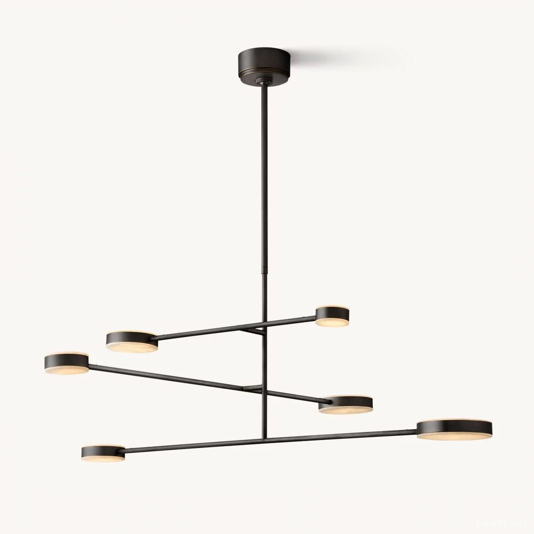 Alexander Floating Alabaster Mobile Chandelier 48"