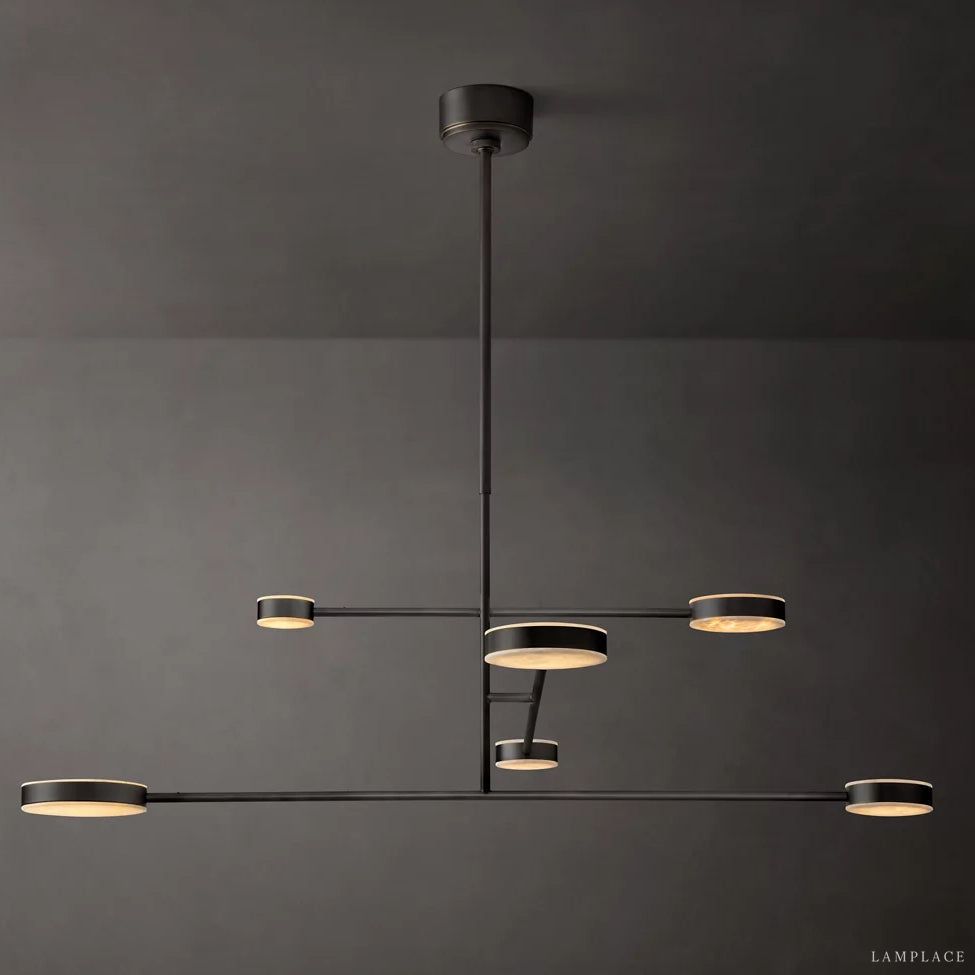 Alexander Floating Alabaster Mobile Chandelier 48"