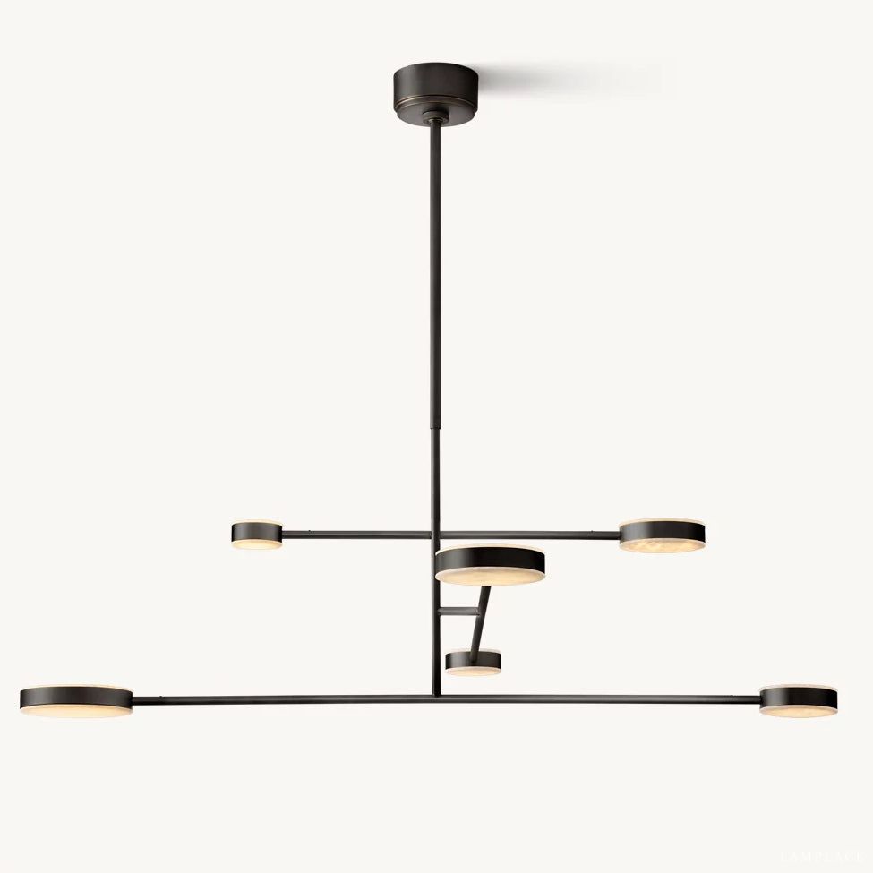 Alexander Floating Alabaster Mobile Chandelier 48"