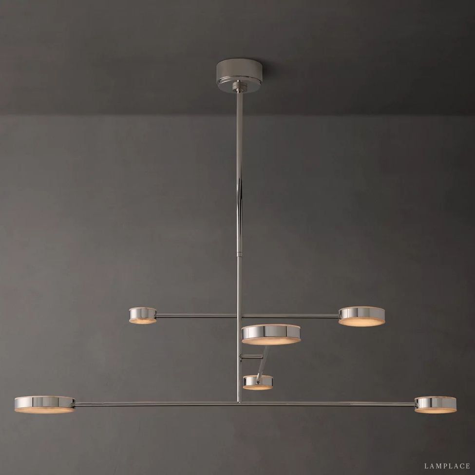 Alexander Floating Alabaster Mobile Chandelier 48"