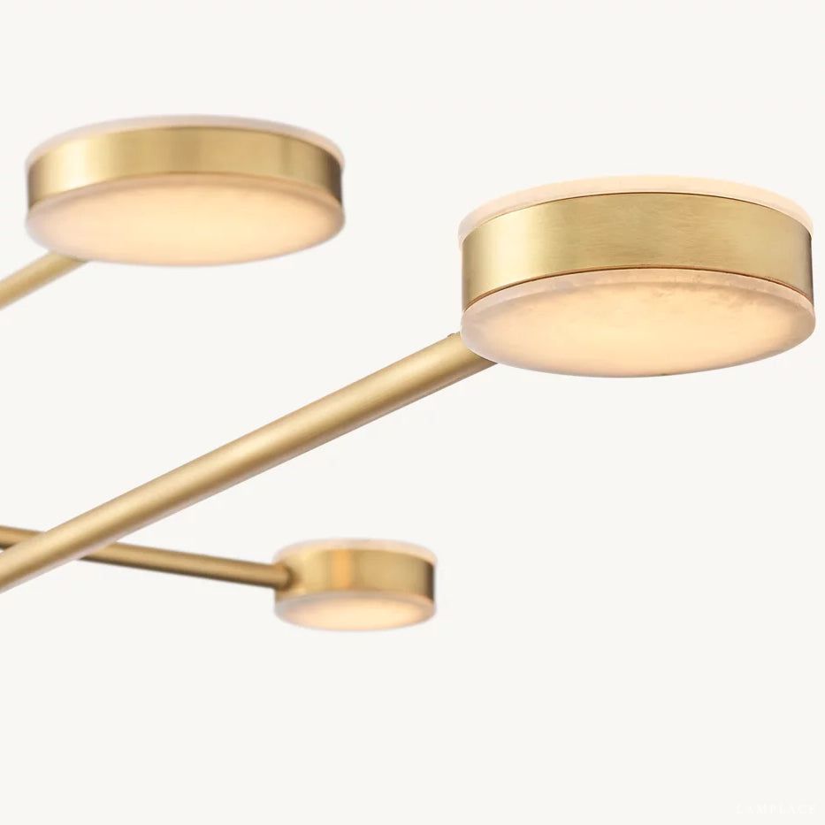Alexander Floating Alabaster Mobile Chandelier 60"