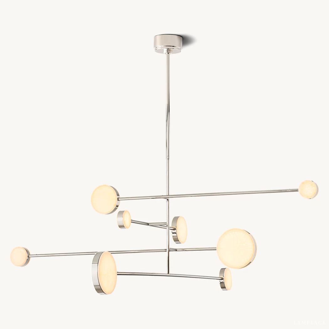 Alexander Floating Alabaster Mobile Chandelier 60"