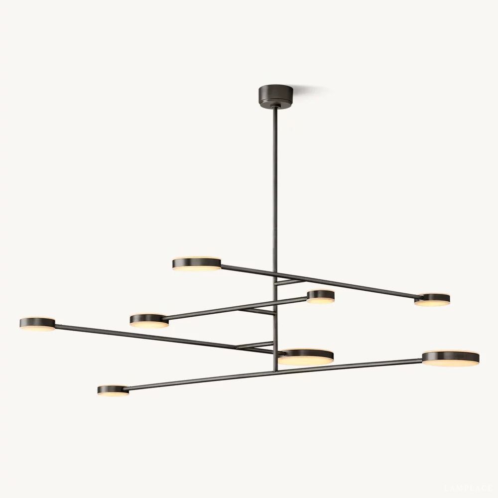 Alexander Floating Alabaster Mobile Chandelier 72"