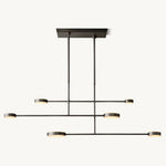 Alexander Floating Alabaster Linear Chandelier 54"