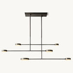 Alexander Floating Alabaster Linear Chandelier 54"
