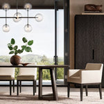 Lucelle Glass Globe Linear Chandelier 72"