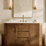 Savile Crystal Block Round Wall Sconce