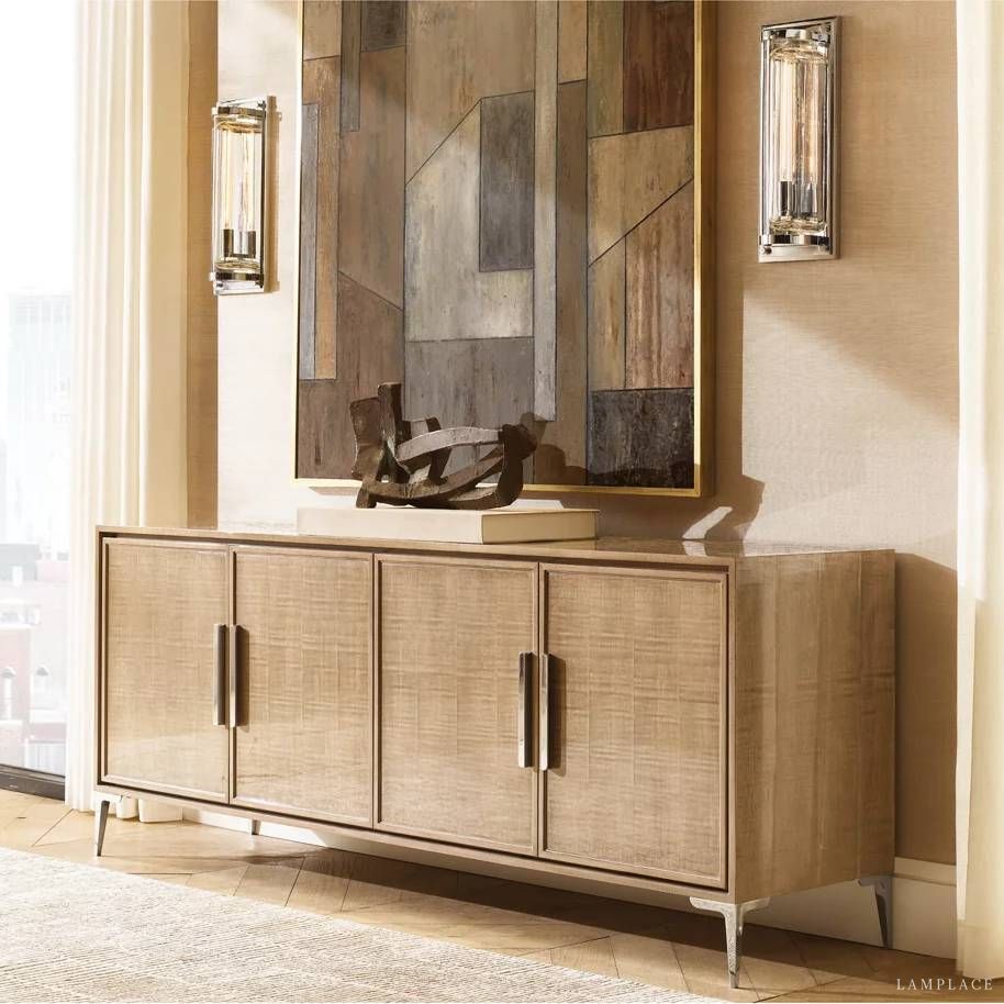 Savile Crystal Block Grand Round Wall Sconce